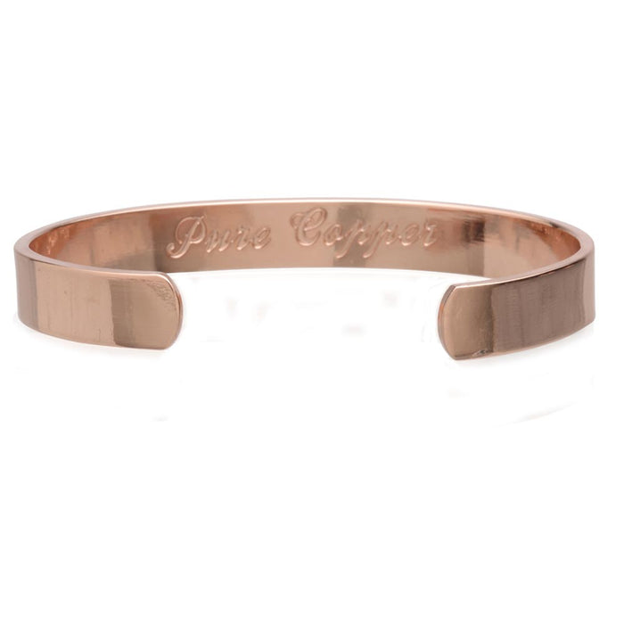 1 Elegant Copper Bracelet 100% Pure Solid Magnetic Bangle Pain Relief Arthritis