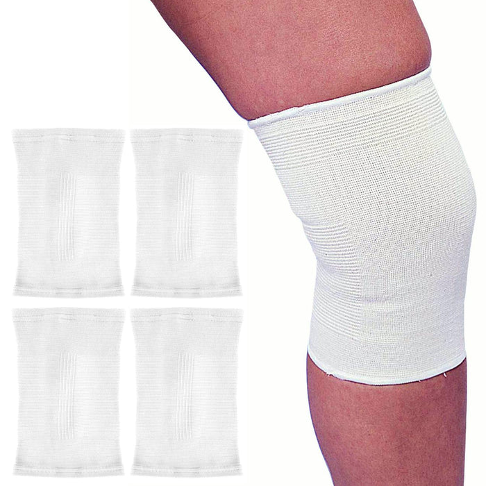 4 Knee Support Wrap Brace Sleeve Elastic Muscle Arthritis Sports Pain Relief New