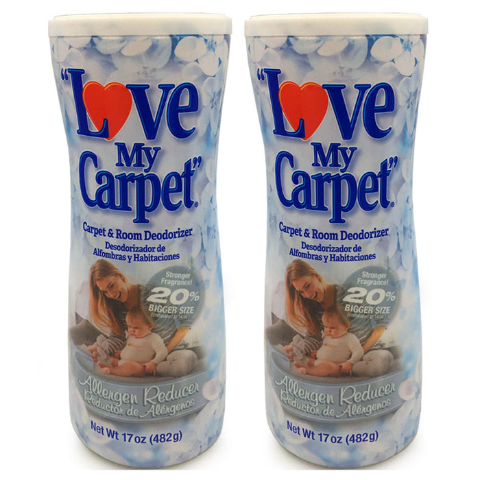 2 Pc Carpet Refresher Rug Odor Eliminator Room Deodorizer Allergen Reducer 17oz