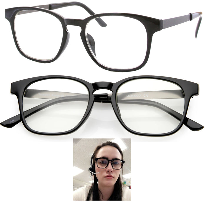 2 Pair Blue Light Filter Blocking Glasses Office Computer Anti UV Strain Relief