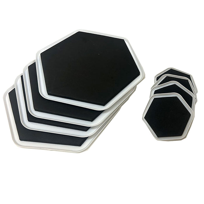 8 Pc Multi Surface Furniture Sliders Glides 7" and 3.5" Pads Mat Floor Protector