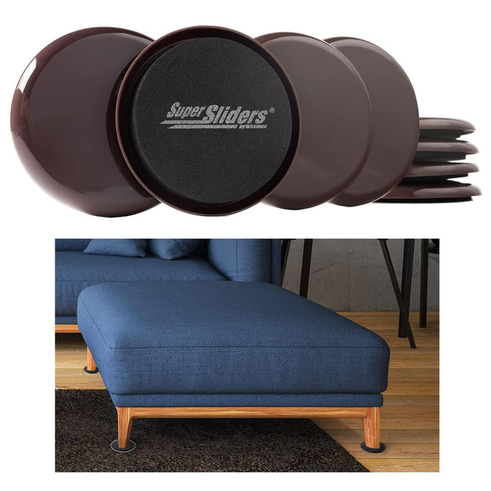 16 Large Magic Moving Sliders Furniture Pad Protector Floor Carpet Anti  Slip Mat