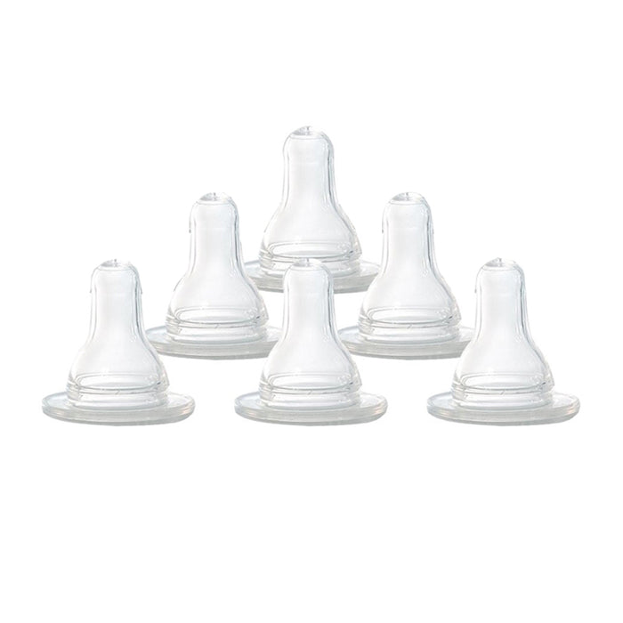 6 X Baby Bottle Nipples Standard Flow Silicone Soft Nipple Feeding Reduce Colic