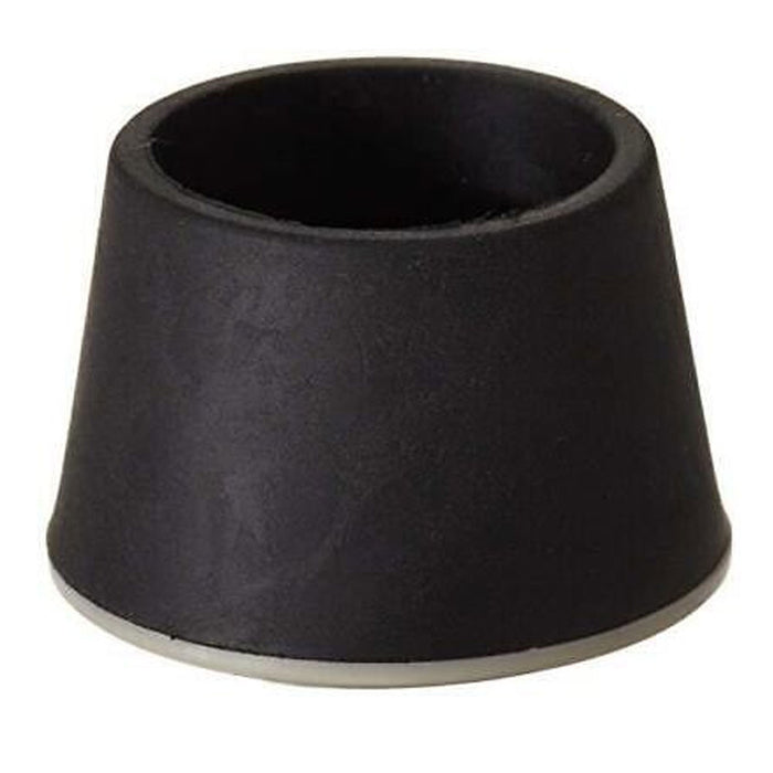 16 Black Rubber Leg Tip Furniture Foot Pad Cushion Chair Floor Protector Cap 1"