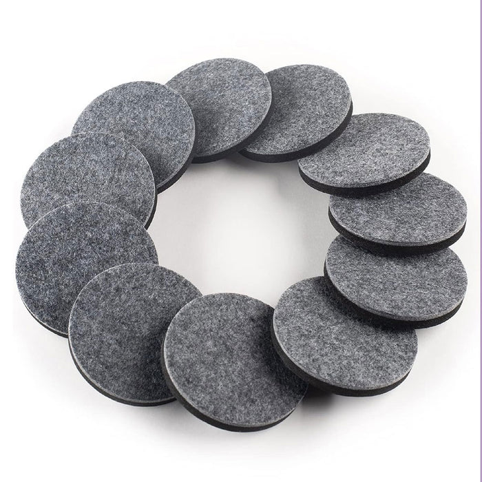 16 Large Round Furniture Movers Glides Sliders 3.5" All Surface Floors Felt Pads