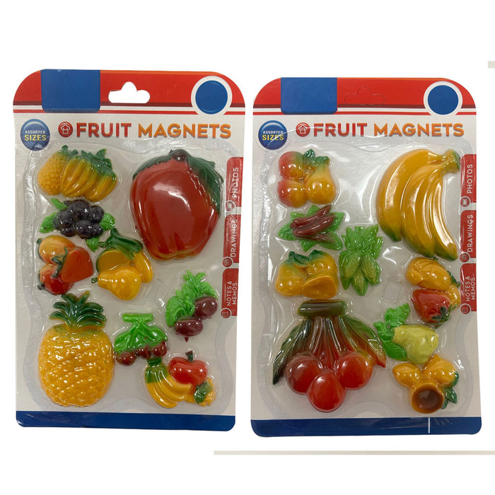 18 Pc Assorted Fruits Refrigerator Magnets Set Food Magnet Locker Kitchen Fridge