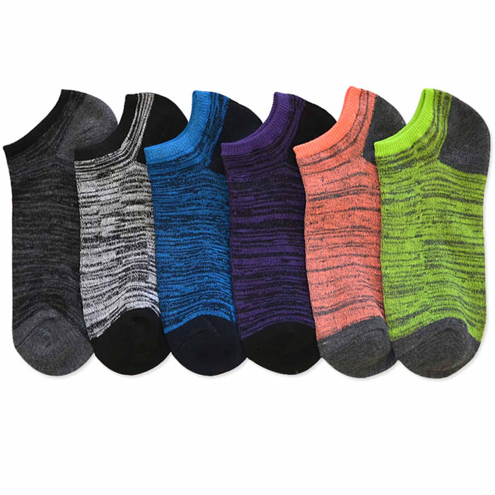12 Pairs Women's Low Cut No Show Ankle Socks Neon Fashion Sports Casual 9-11