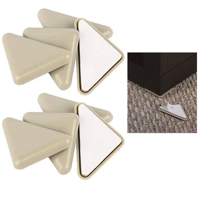 8 Pc Adhesive Triangle Sliders Appliance Furniture Movers Glides Feet Pads 2"