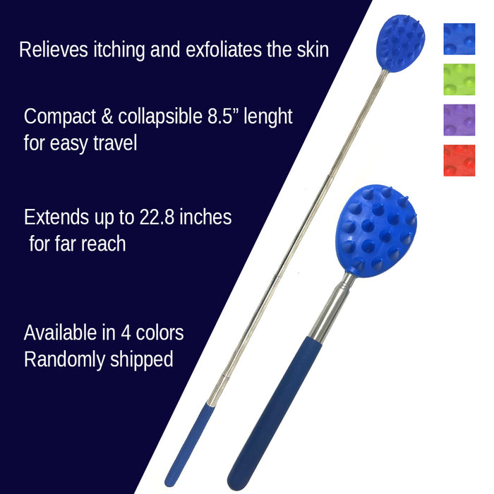 1 Extendable Cactus Back Scratcher Double Side Itch Relieve Back Neck Head Beard Body