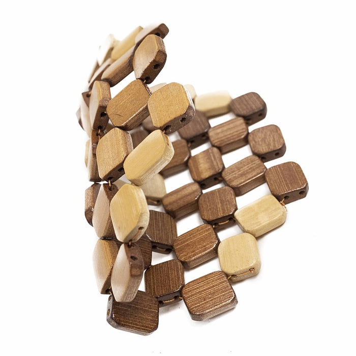 2 Bamboo Hot Pad Wood Trivet Mat Pot Pan Holder Heat Resistant Coaster Placemat