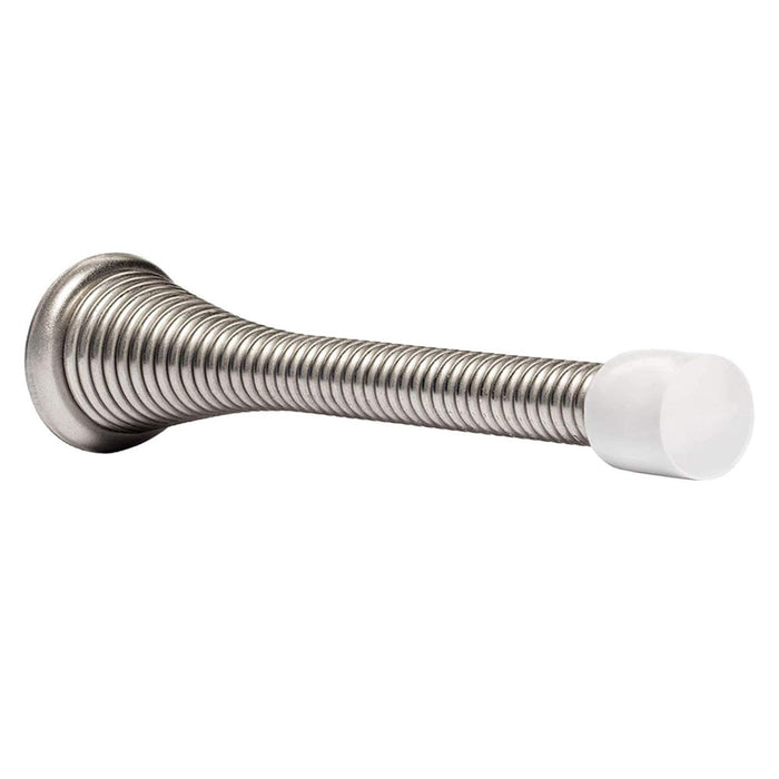 8 Pc Door Stopper Flexible 3.25"L Spring Holder Home Office Rubber Tip Doorstop