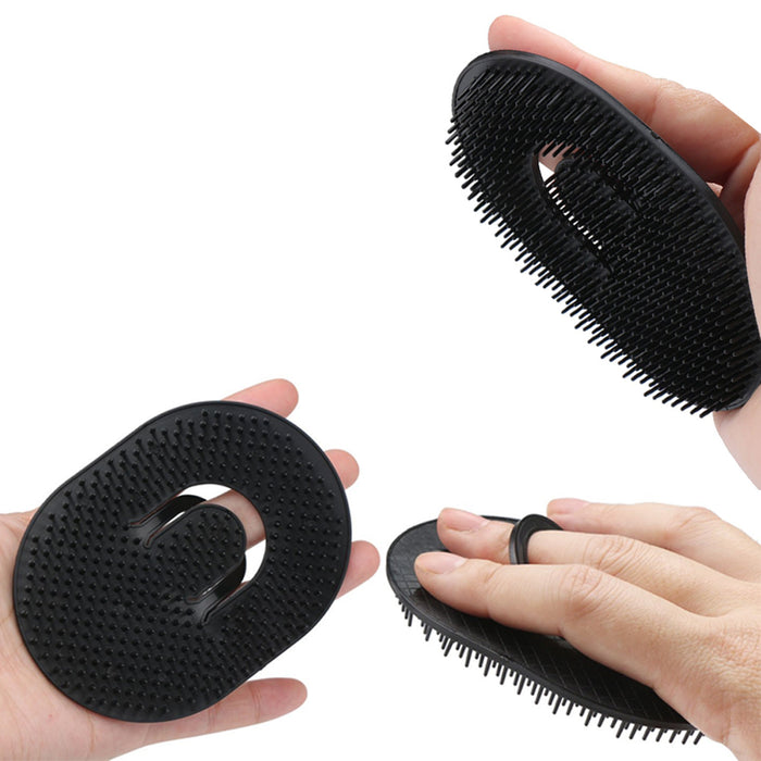 4 Pocket Hair Shampoo Brush Scalp Body Massage Comb Conditioner Clean Head Care