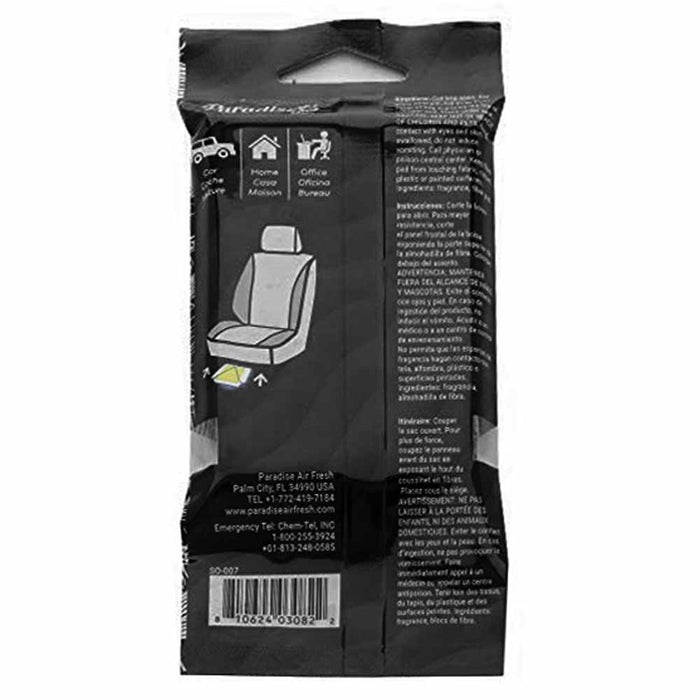 6 X Super Organic Black Scent Car Air Freshener Block Stone Under Seat Fragrance