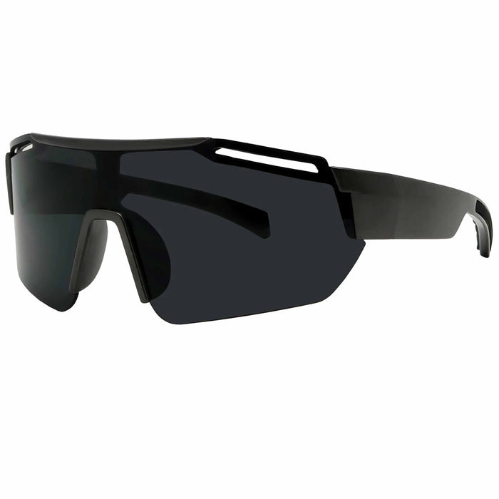 1 Men Women Shield Wrap Sunglasses Designer Fashion Shades Oversized Glasses Blk