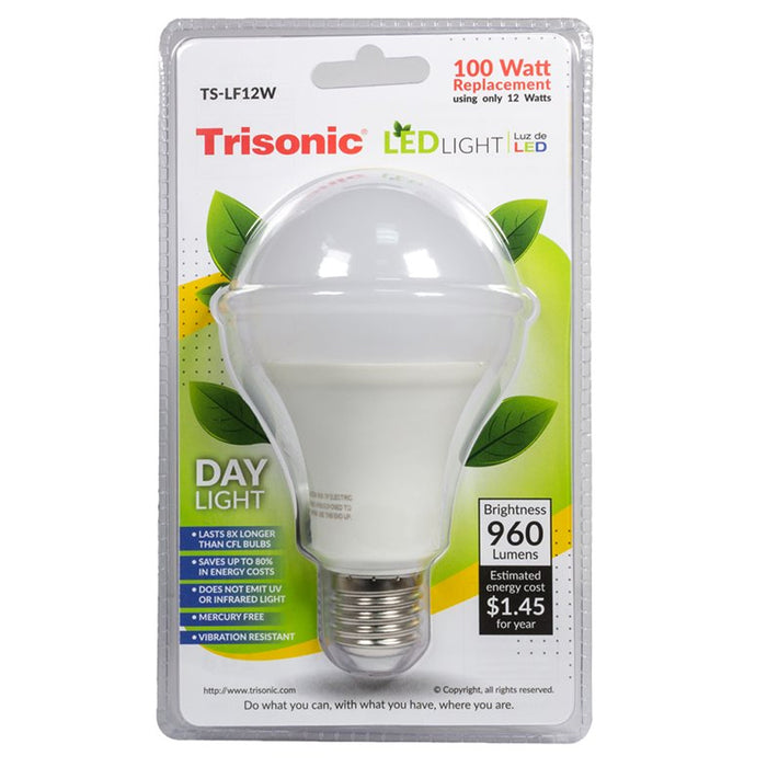 4 Pc LED Light Bulb Daylight 12 Watt Energy 960 Lumens 100 W Output Replacement