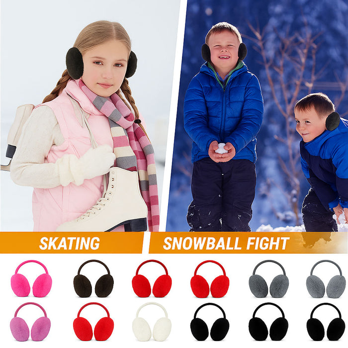 Kids Classic Ear Warmers/Earmuffs-Winter Faux Fur Warm Ear Muffs Adult Boys Girl