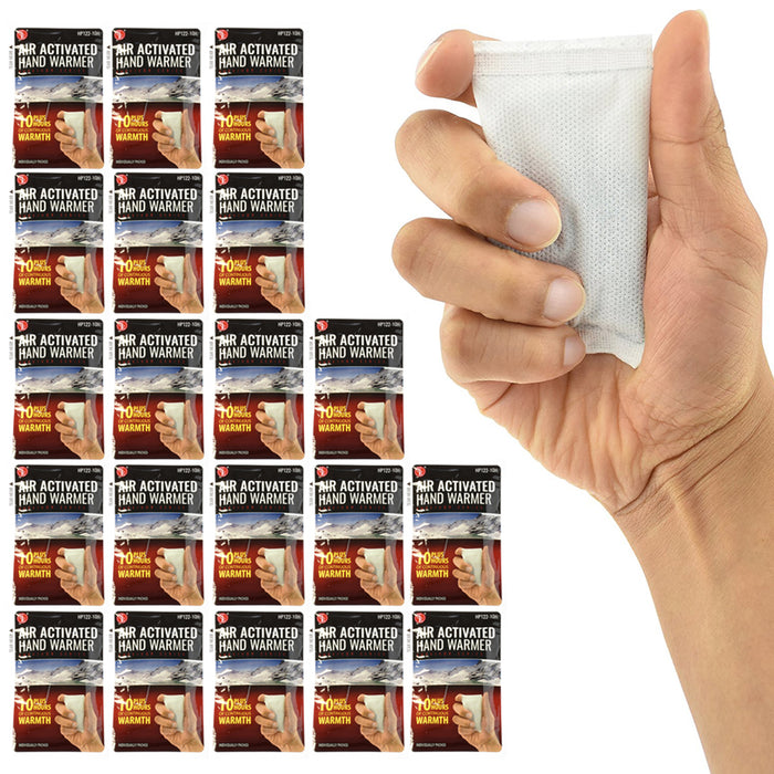 20 Pc Instant Heat Packs Hand Warmer Camping Outdoors Feet Body Athletes Winter