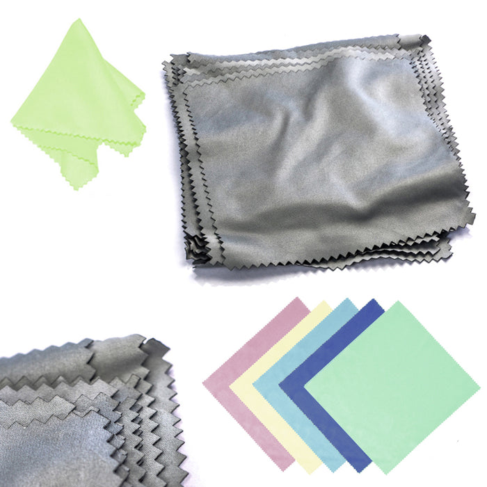 6PC Sun Glasses Eyeglass Cleaner Microfiber Cloth Lens Wipes Cleaning Camera LCD