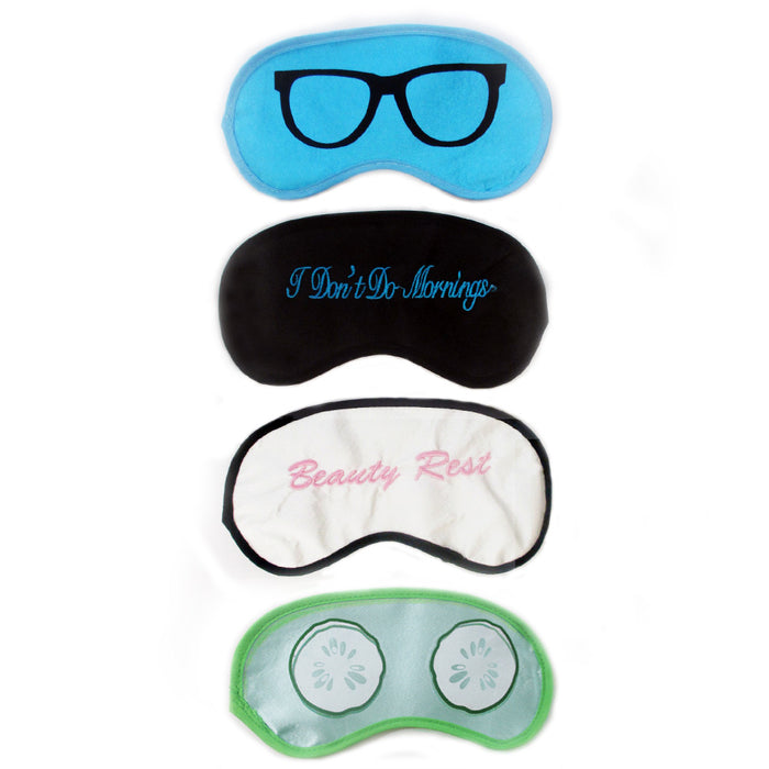 12Pc Eye Mask Beauty Sleep Satin Light Blocker Sensual Blindfold Day Night Relax