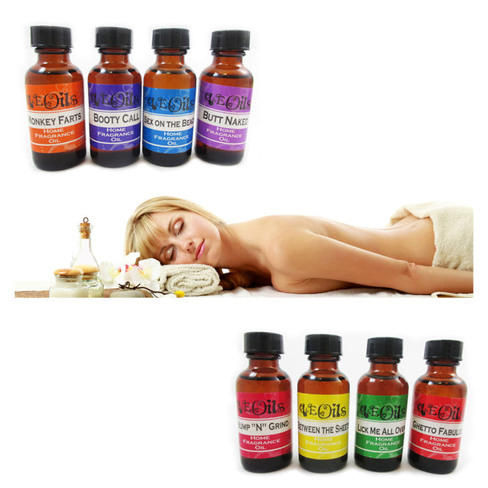 8 Aroma Therapy Oils Set Classic Scent Home Fragrance Air Diffuser Burner 30ml