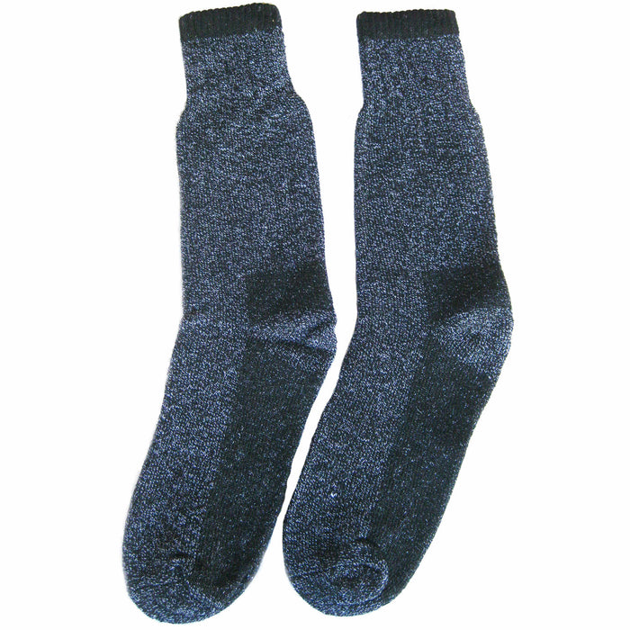1 Pair Winter Thermal Socks Heated Sox Men Heavy Duty Warm Work Boot Black 10-13