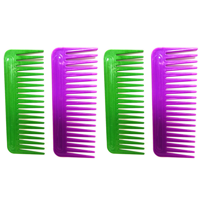 4PC Large Shower Hair Comb Detangling Wide Tooth Gently Detangle Styling Dry Wet