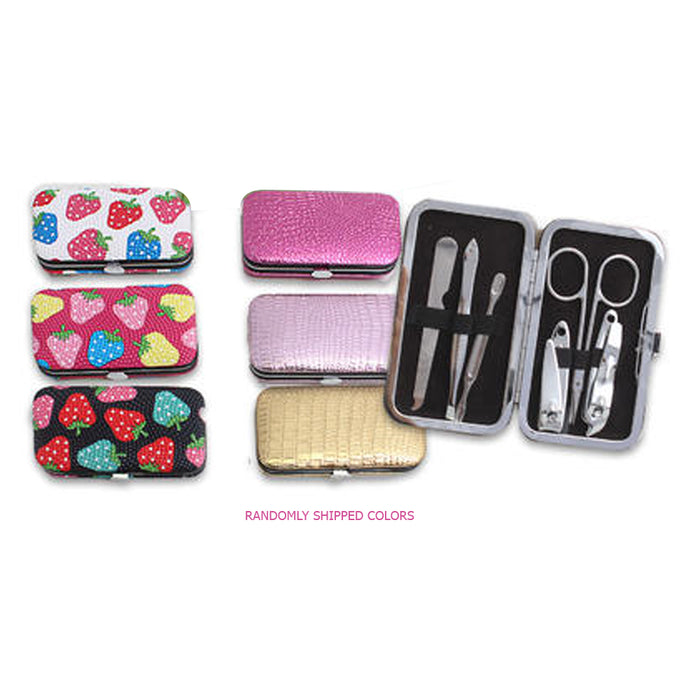 7pcs Pedicure Manicure Set Nail Care Clipper Scissors Travel Kit Tool Grooming