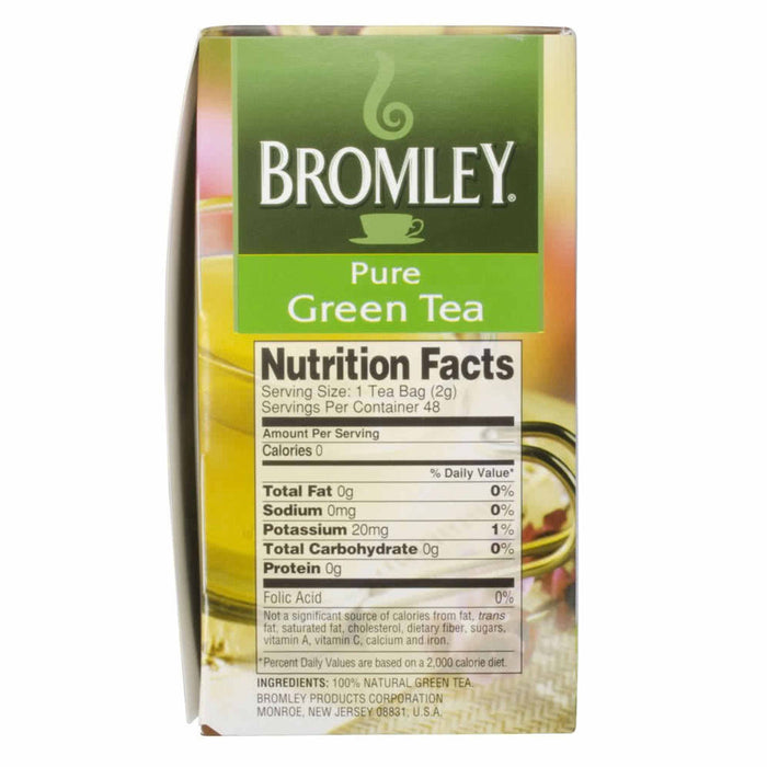 144 Ct Green Tea Bags 100% Natural Bromley Pure Premium Quality Hot Iced Drink