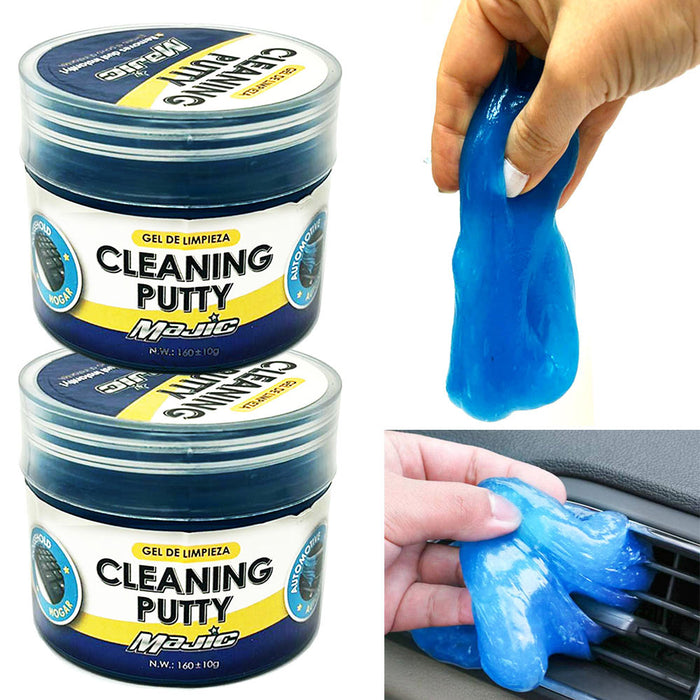 2 Pk Car Cleaning Gel Interior Detailing Auto Putty Dust Crevice Cleaner Slime