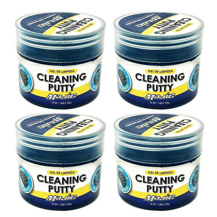 4 Pk Auto Cleaning Putty Gel Reusable Dust Cleaner Slime Keyboard Car Electronic