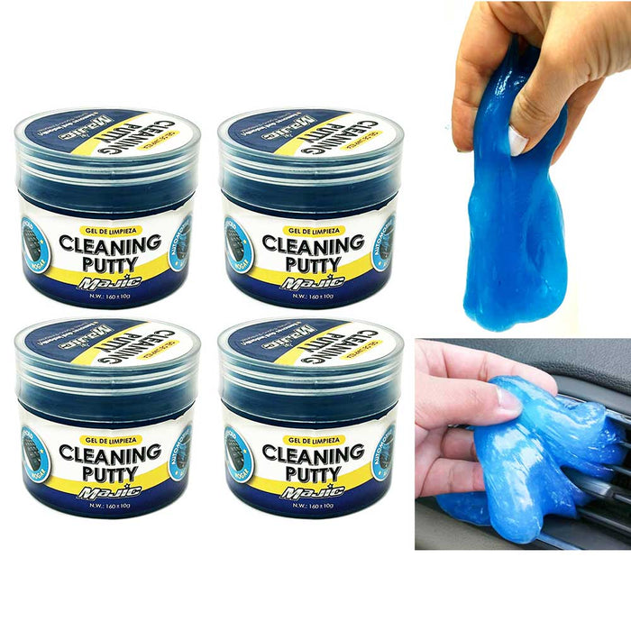 4 Pk Auto Cleaning Putty Gel Reusable Dust Cleaner Slime Keyboard Car Electronic