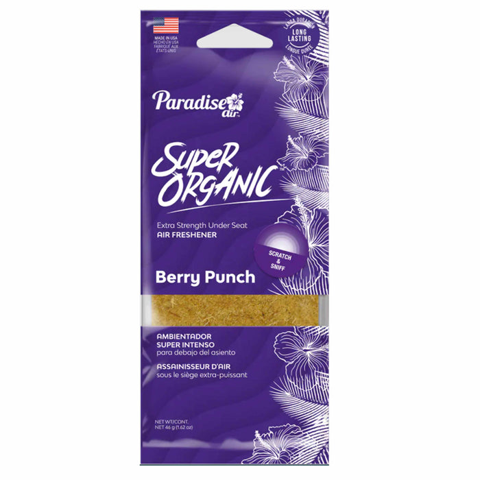 4 Paradise Super Organic Berry Punch Scent Air Freshener Fragrance Block Stone