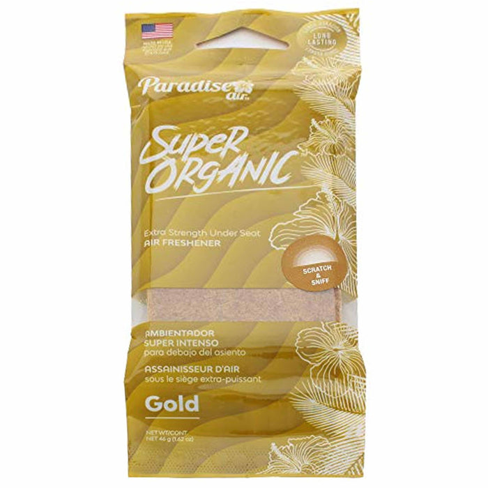 4 Pc Paradise Super Organic Gold Scent Air Freshener Block Stone Fragrance Aroma