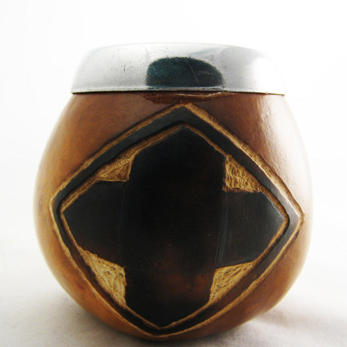 Mate Gourd Cup Yerba with Bombilla Straw Kit Artisan Handmade Argentina Gaucho