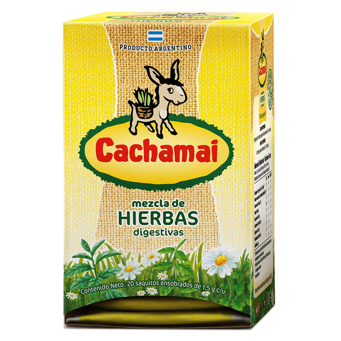 Cachamai Herbal Tea 20 Bags 100% Premium Supplement Drink Digestive Te Digestivo