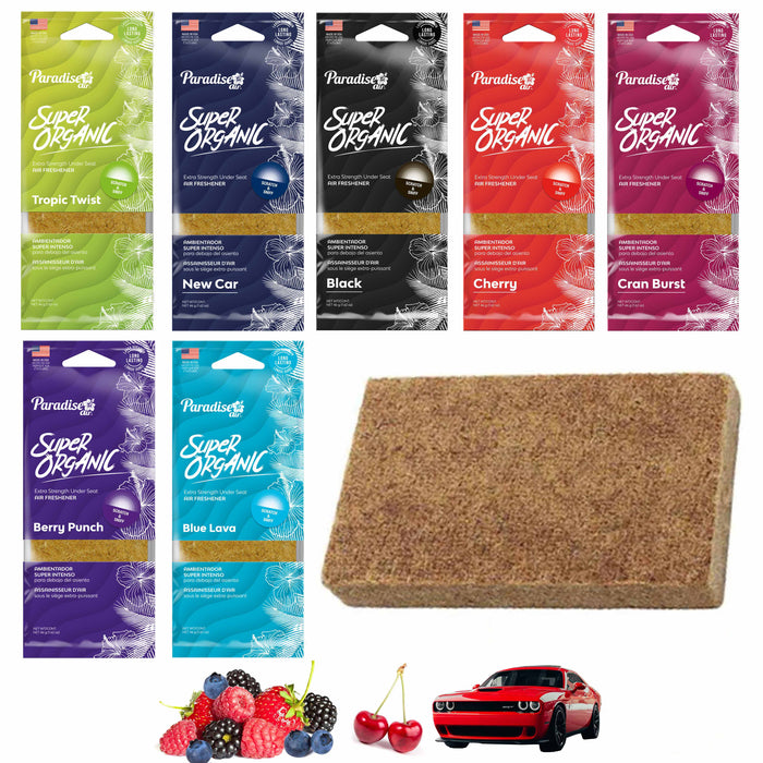7 Pc Paradise Super Organic Air Freshener Block Stone Fragrance Assorted Scents