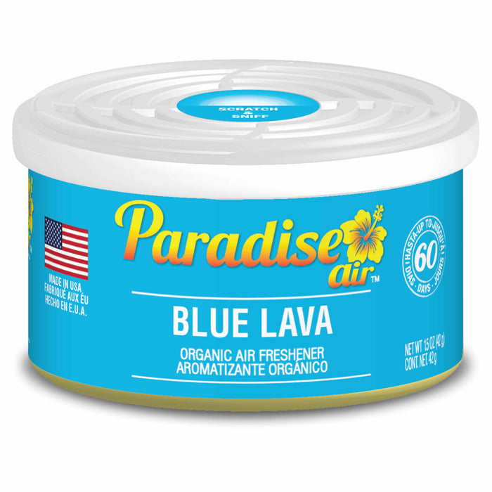 2 Pc Paradise Organic Air Freshener Blue Lava Scent Fiber Can Home Car Aroma