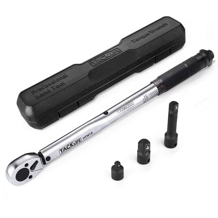 3 Pc 3/8'' Drive Click Torque Wrench Set Tools Scale 10-80 FT LB 13.6-108.5 Nm