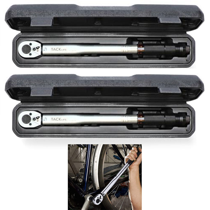 6pc Set High Precision 3/8'' Drive Click Torque Wrench 10-80 FT LB 13.6-108.5 Nm