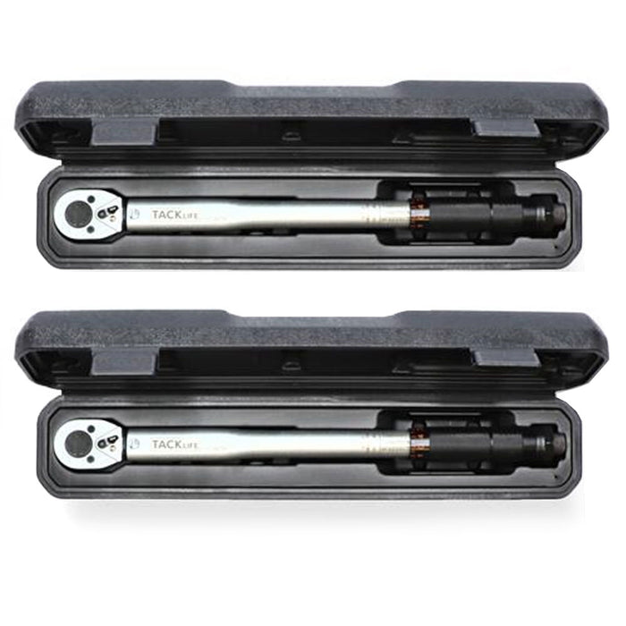 6pc Set High Precision 3/8'' Drive Click Torque Wrench 10-80 FT LB 13.6-108.5 Nm
