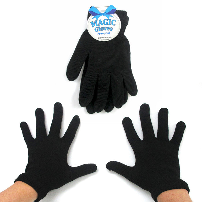1 Pair Black Magic Gloves Hand Wrist Warmer Winter Cold Warm Soft Mittens New !
