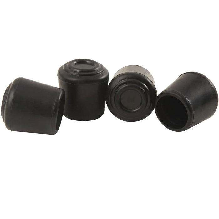 64 Pc Furniture Leg Caps 1/2" Slides Black Rubber Chair Tips Feet Pads Protector