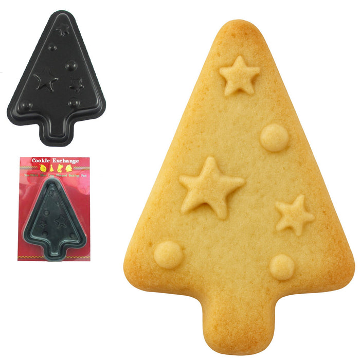 3 Christmas Holiday Cookie Cutters Santa Tree Star Shapes Cake Mold Decorating