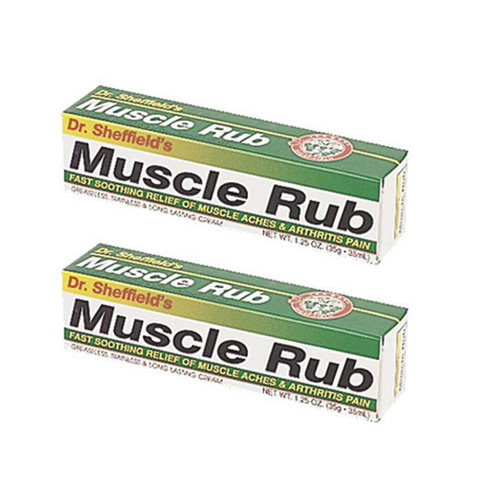 2 Muscle Rub Gel 1.25 oz (35g) Fast Acting Ultra Strength Pain Relief Cream