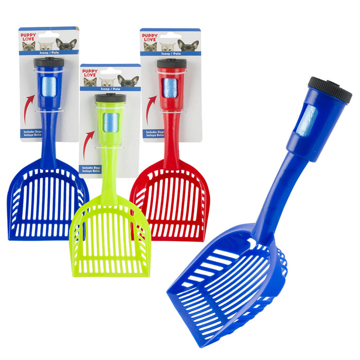 2 Pc Pet Cat Litter Poop Scoop Waste Bags Dog Pooper Scooper Cleaning Pick Up