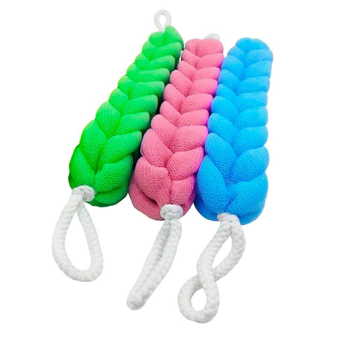 Back Scrubber Mesh Sponge Bath Shower Exfoliating Body Brush Wash Nylon Puff Spa