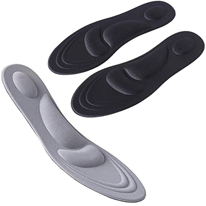2 Pair Women Cushion Shoe Insole Massaging Orthotic Comfort Foot Support Run Pad