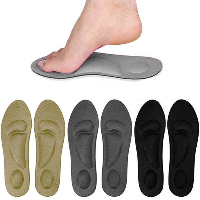 2 Pair Women Cushion Shoe Insole Massaging Orthotic Comfort Foot Support Run Pad