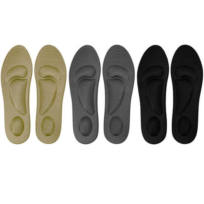 2 Pair Women Cushion Shoe Insole Massaging Orthotic Comfort Foot Support Run Pad