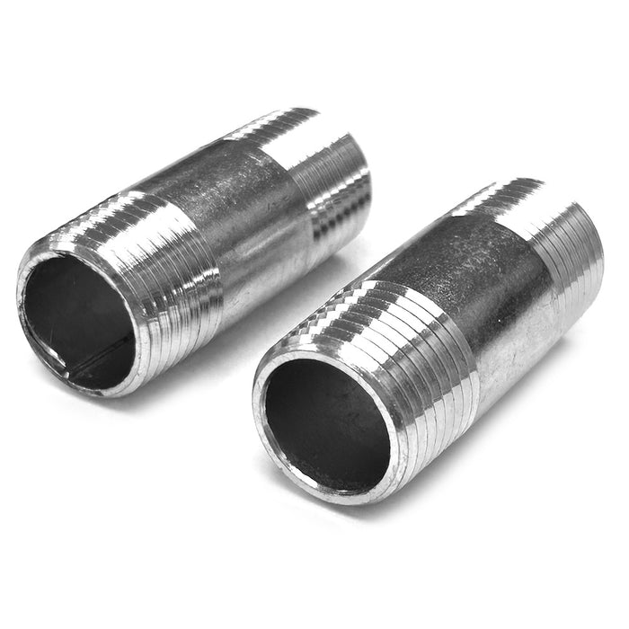 3/4" X 1 7/8" Male Nipple Fitting Steel Threaded Pipe Repair Connector DIY 2PCS